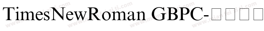 TimesNewRoman GBPC字体转换